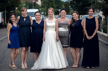 Brautjungfern Foto bei Hochzeit in Rust in der Ortenau