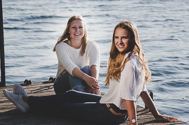 Freundinnen Shooting Fabienne & Kassi - Rhein 2015