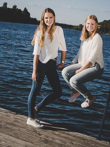 Freundinnen Shooting Fabienne & Kassi - Rhein 2015