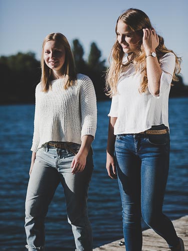 Freundinnen Shooting Fabienne & Kassi - Rhein 2015