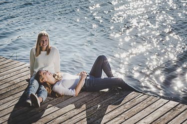 Freundinnen Shooting Fabienne & Kassi - Rhein 2015